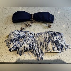 Set of 2 Victoria’s Secret bandeau bikini tops